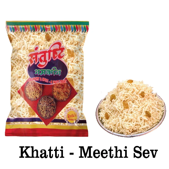 Potato Khatti Meethi Sev, Made In Groundnut Oil - 200 gms